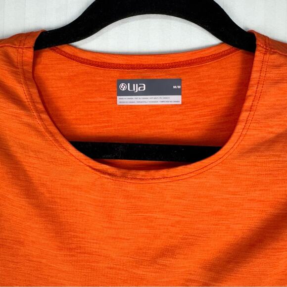 Lija Athletic Tank/Skirt Set Orange Top Navy Blue Bottom Golf Tennis Size Medium - Picture 3 of 9